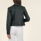 Julia Crop Coated Evergreen Jacket