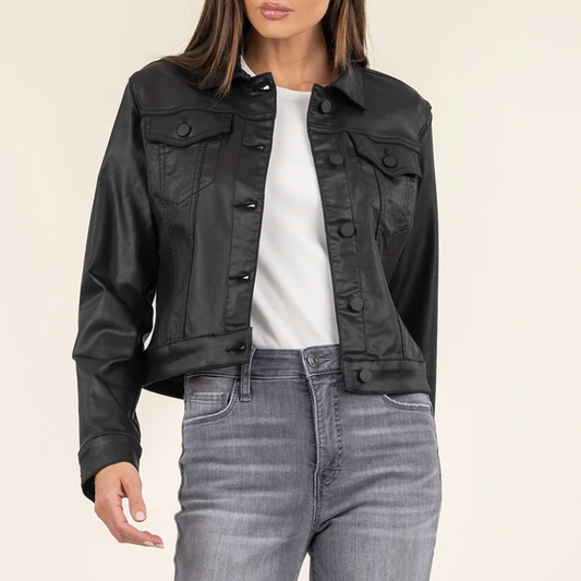 Julia Coated Canvas Jacket