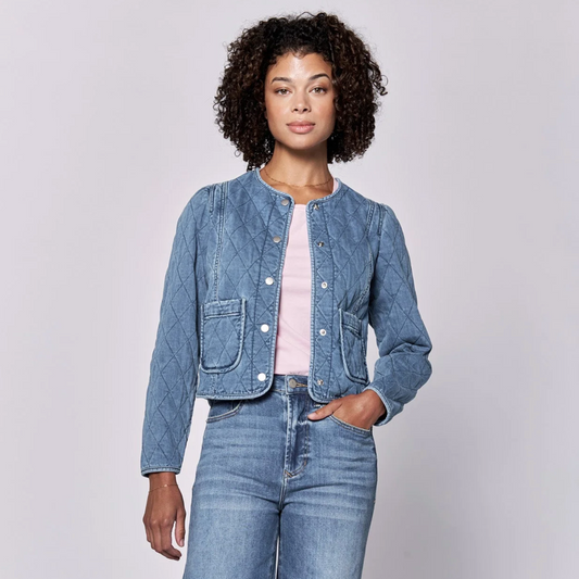 Kit Quilted Denim Jacket