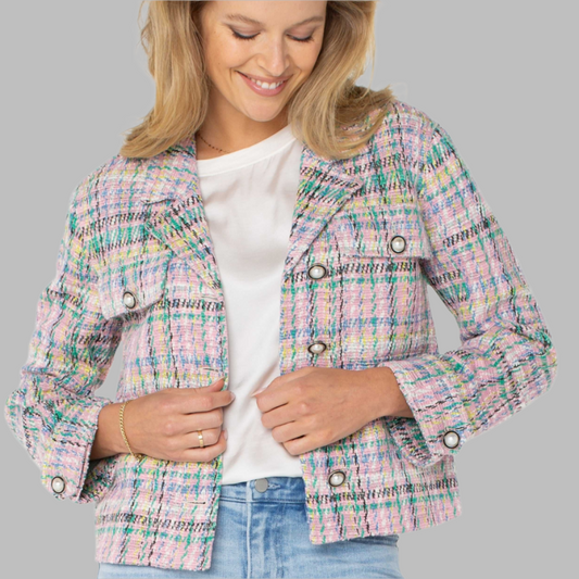 Button Front Boxy Jacket