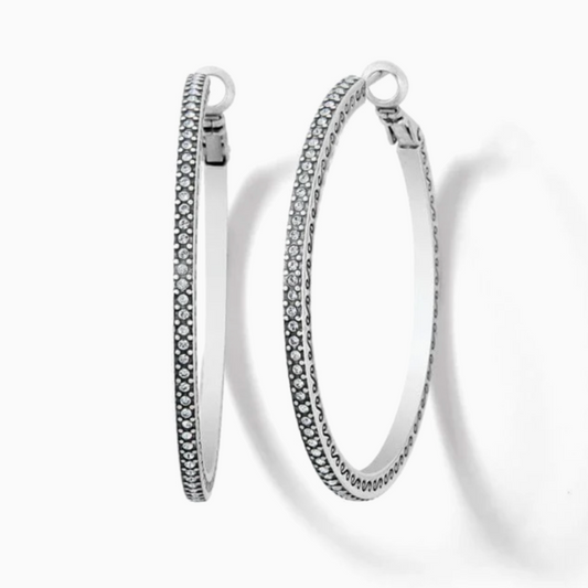 Meridian Thin Large Hoop Earrings