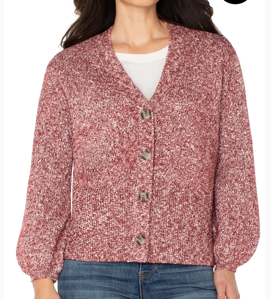 Long Sleeve Button Front Cardigan Sweater