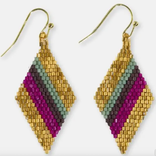 Zelda Diagonal Stripes Diamond Drop