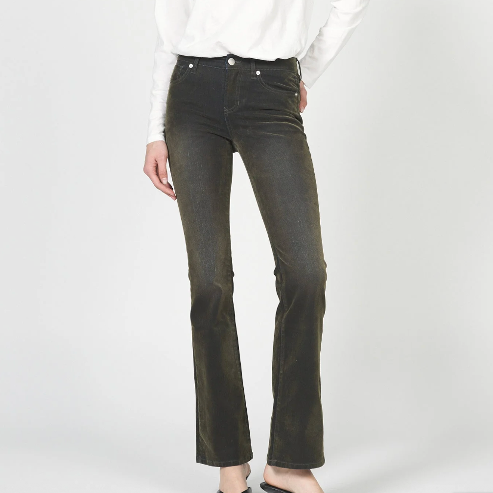 Jaxtyn Bootcut Olive Suede