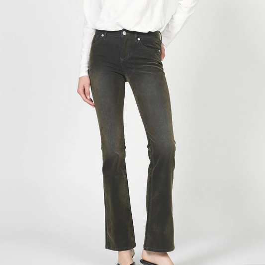 Jaxtyn Bootcut Olive Suede