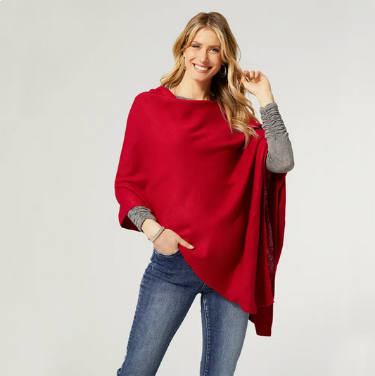 Red Lightweight Poncho