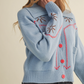 Blue Coral Crush Sweater