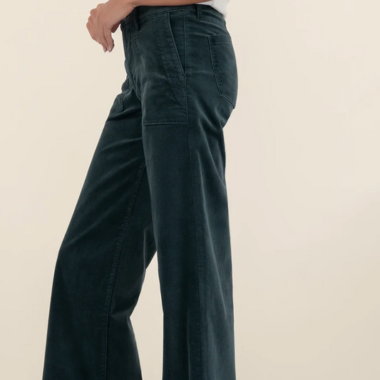 Meg Velveteen High Rise Wide Leg