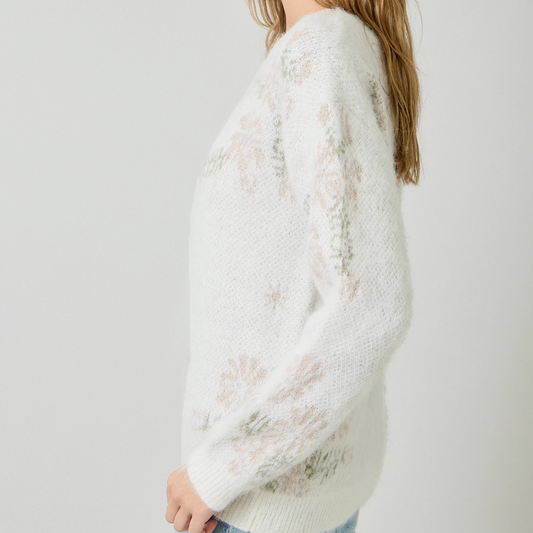 Floral Pullover Sweater