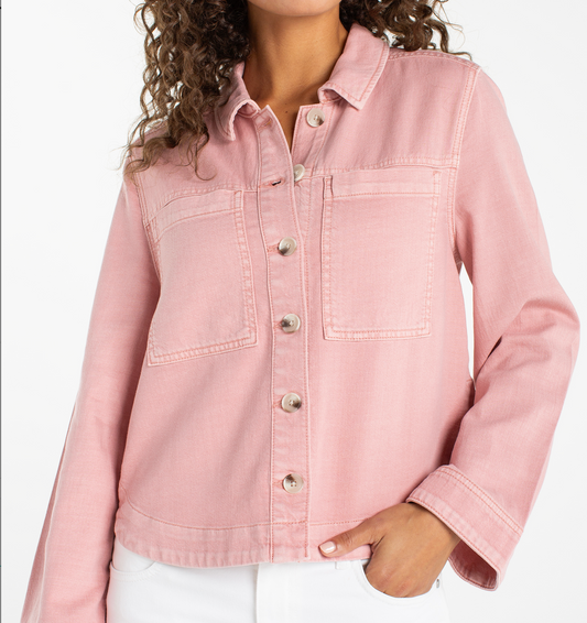 Hi-Low Denim Shacket