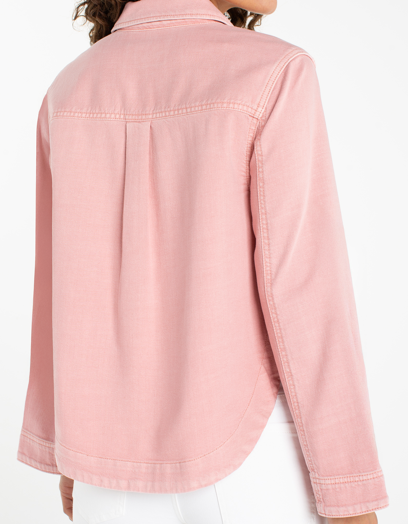 Hi-Low Denim Shacket