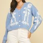 Country Blue Cardigan