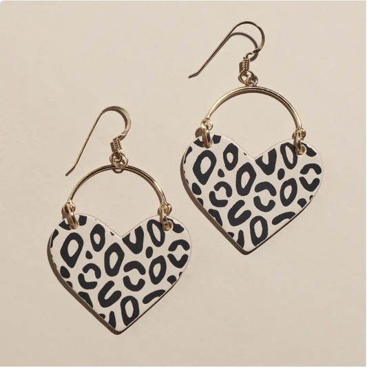 Ecru Posh Leopard Lover Earring