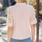 Love Lace Popover Blouse