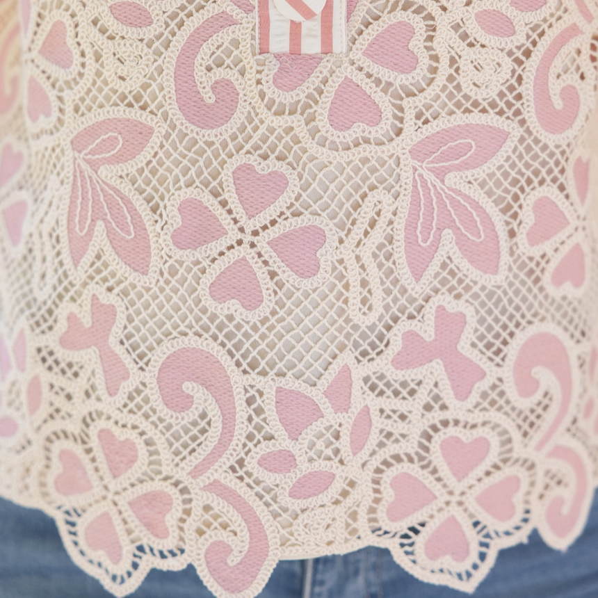 Love Lace Popover Blouse