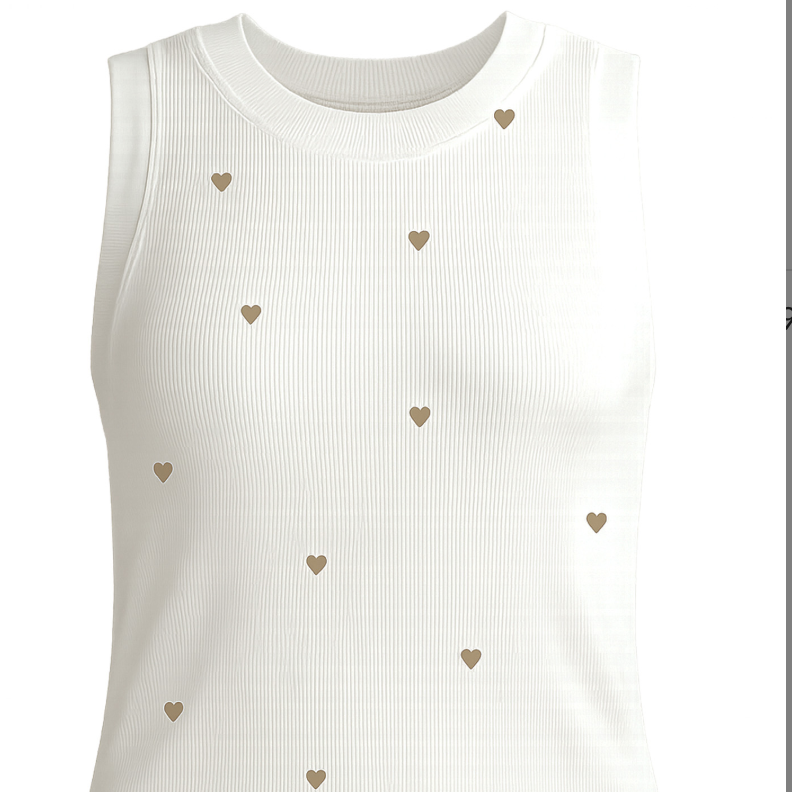 Cleo Gold Heart Tank