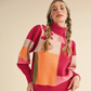 Wild Berry Colorblock Sweater