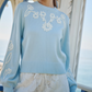 Celestial Floral Embroidered Sweater