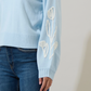 Celestial Floral Embroidered Sweater