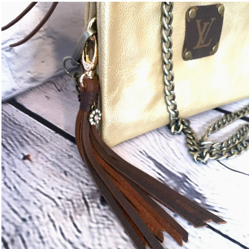 LV Repurposed Goldie Crossbody