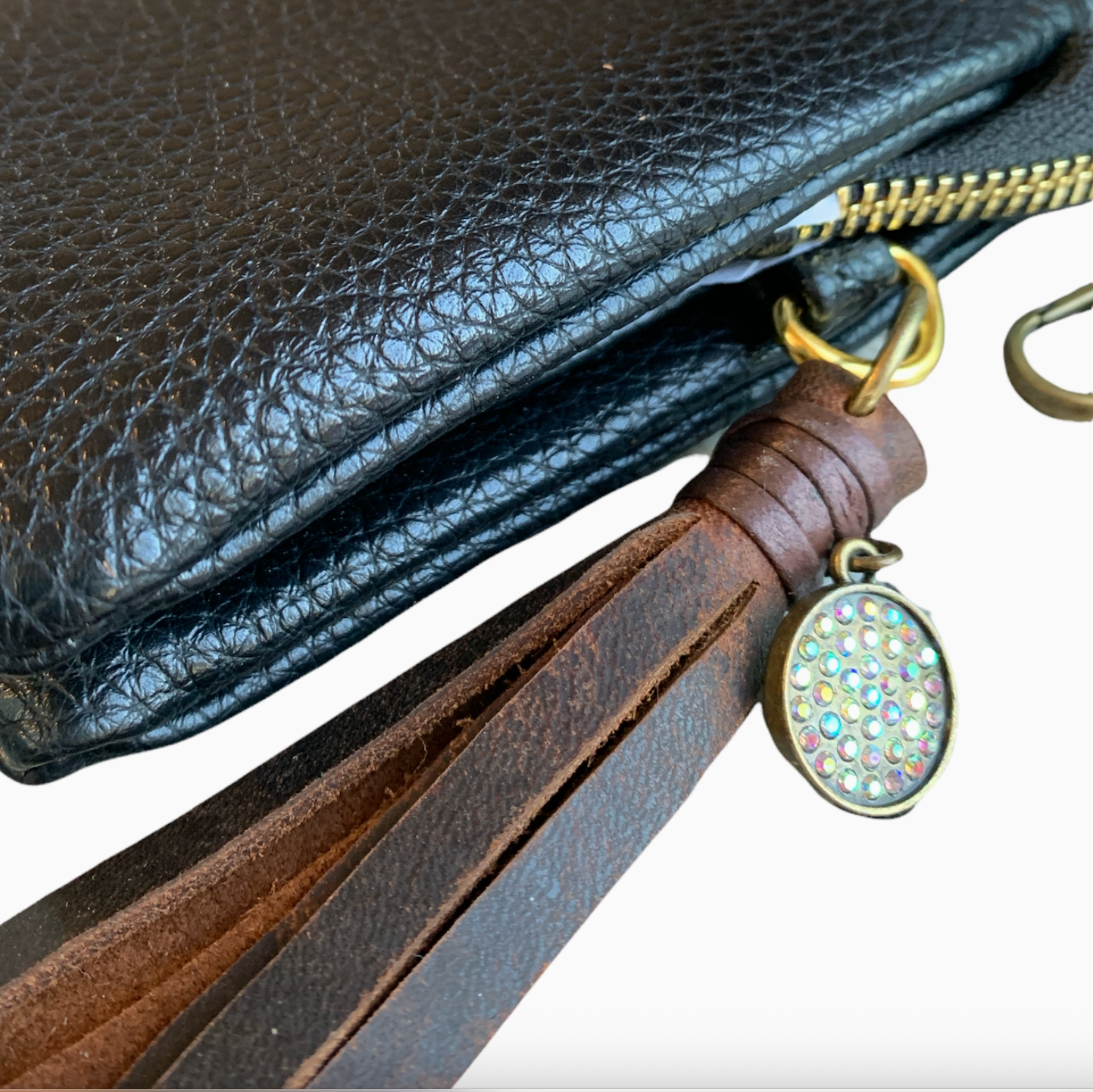 Black LV Repurposed Crossbody