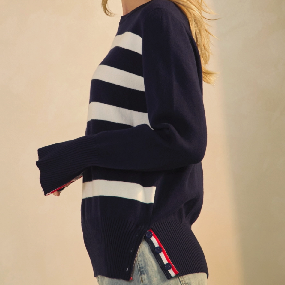 Navy Stripe Sweater