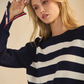 Navy Stripe Sweater