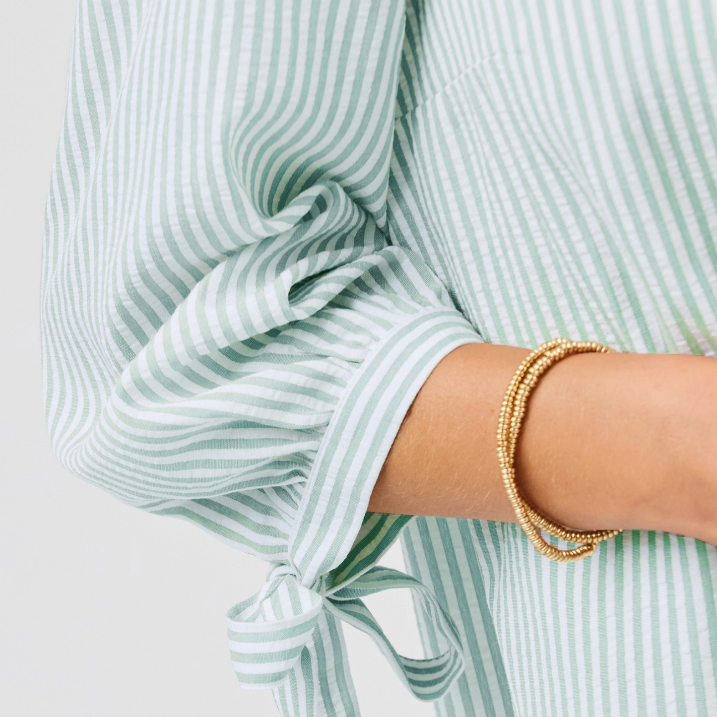 Seafoam Seersucker Dress