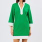 Brenda Green and White Shift Dress