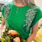 Rhinestone Cotton T