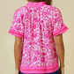 Pink Print Party Top