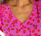 Flutter Sleeve V Neck Top