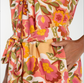 Liverpool Short Sleeve Shirred Button Front Woven Dress