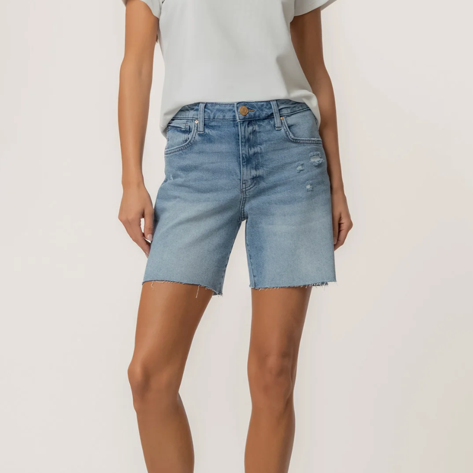 Kut from the Kloth Hailey High Rise Short with Raw Hem