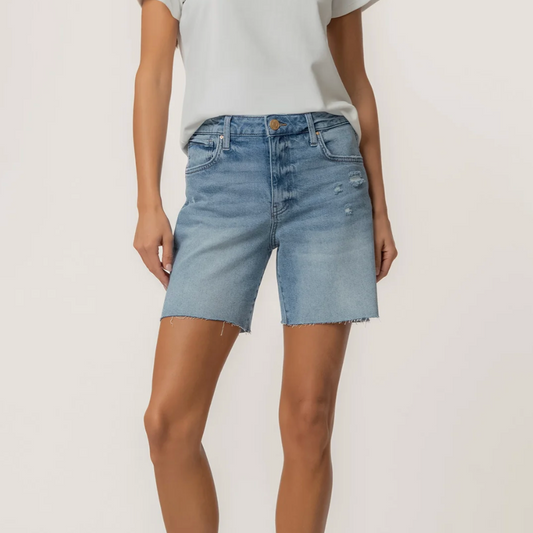 Kut from the Kloth Hailey High Rise Short with Raw Hem