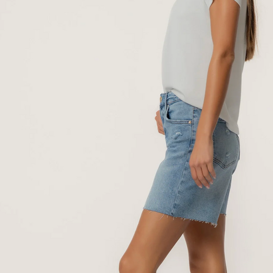 Kut from the Kloth Hailey High Rise Short with Raw Hem