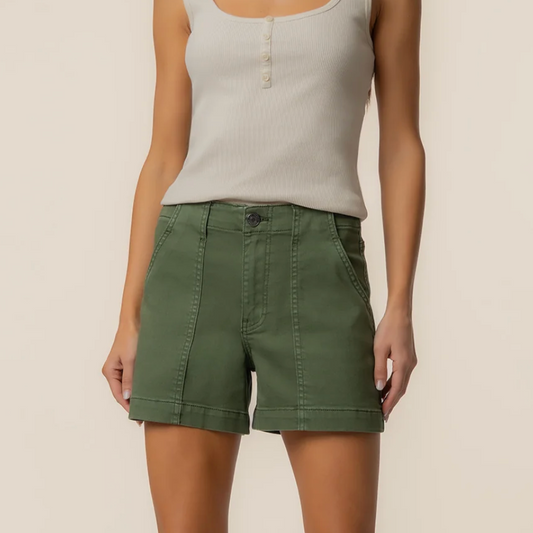 Jane High Rise Olive Shorts