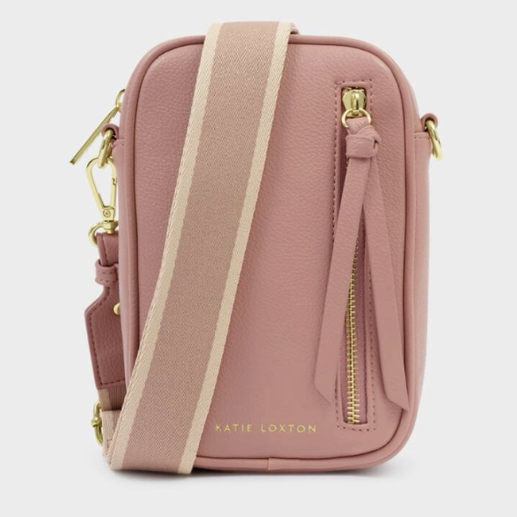 Hallie Small Crossbody Bag-Pink Heather