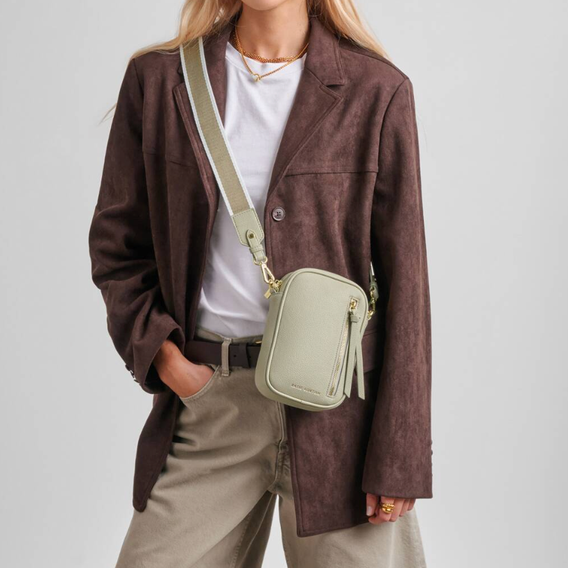 Hallie Small Crossbody Bag-Green Mist