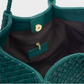 Nova Hand Woven Small Shoulder Tote-Palm Green
