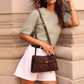 Lori Suedette Crossbody Bag