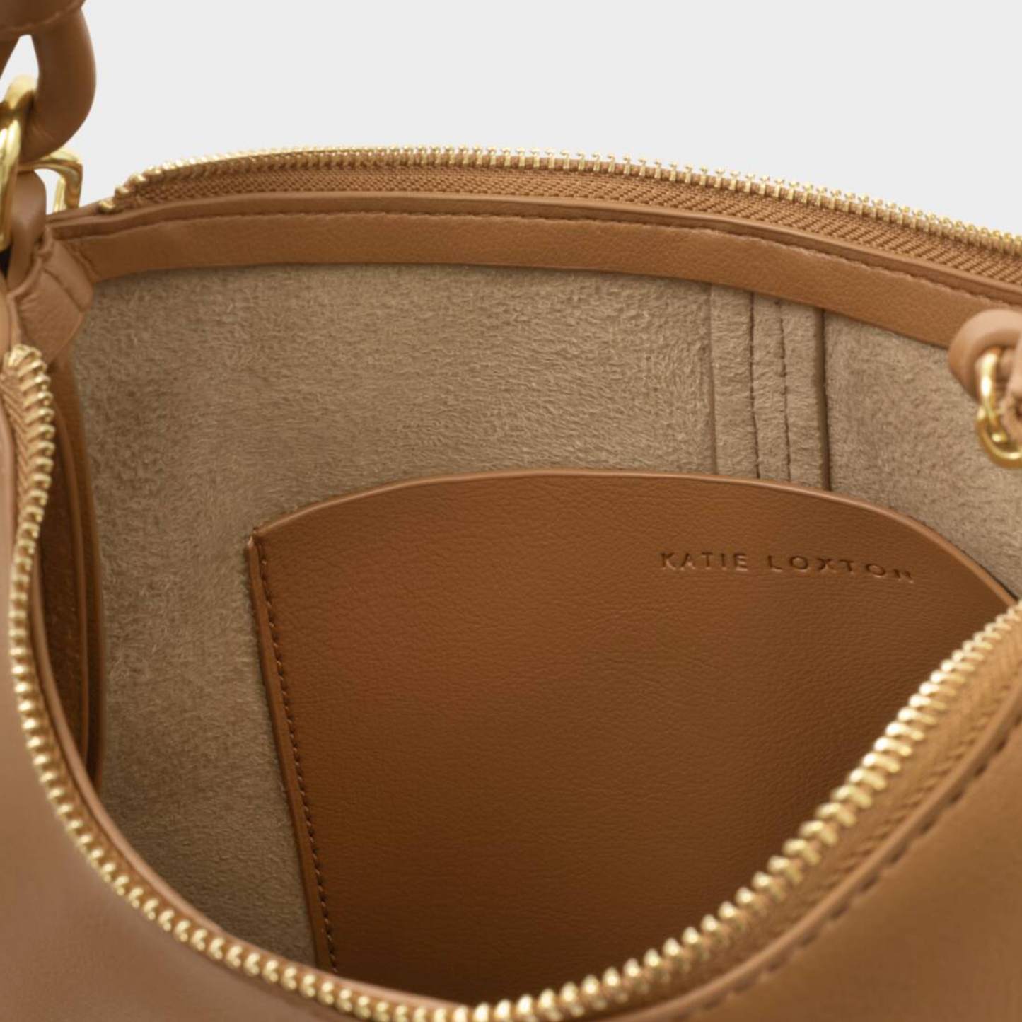 Hallie Satchel Bag-Caramel