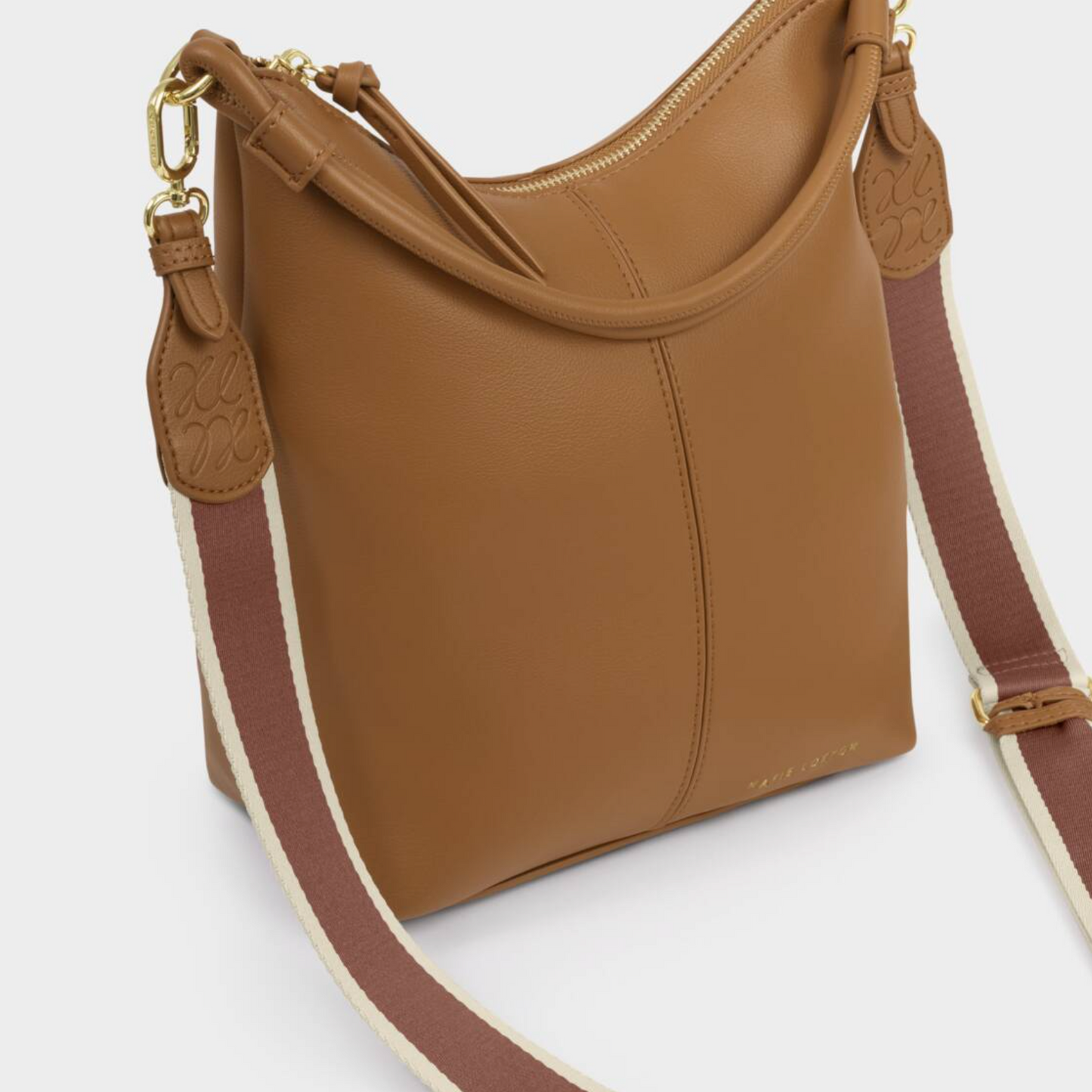 Hallie Satchel Bag-Caramel