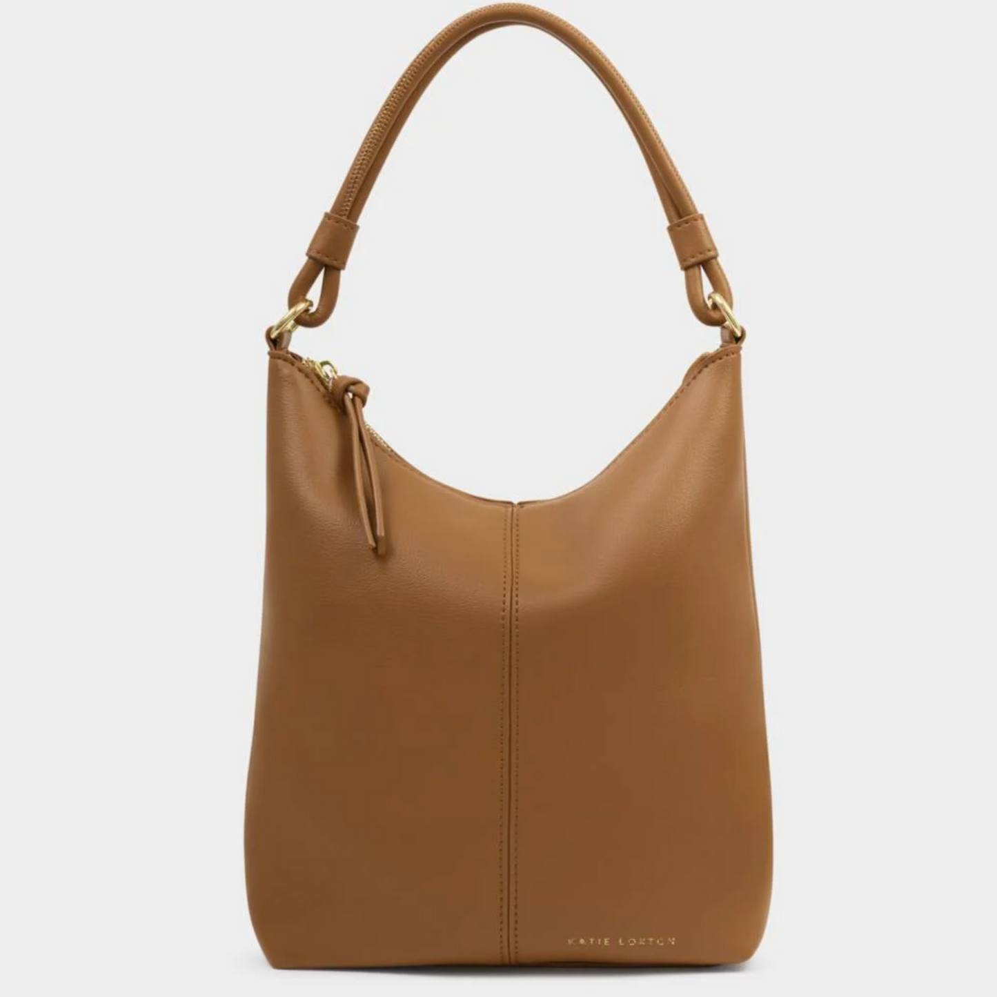 Hallie Satchel Bag-Caramel