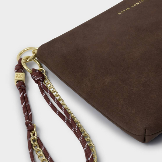 Cord Small Suedette Shoulder Bag