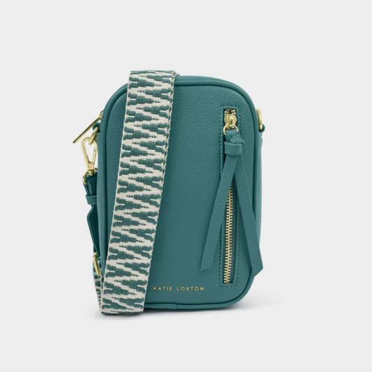 Hallie Small Crossbody-Teal