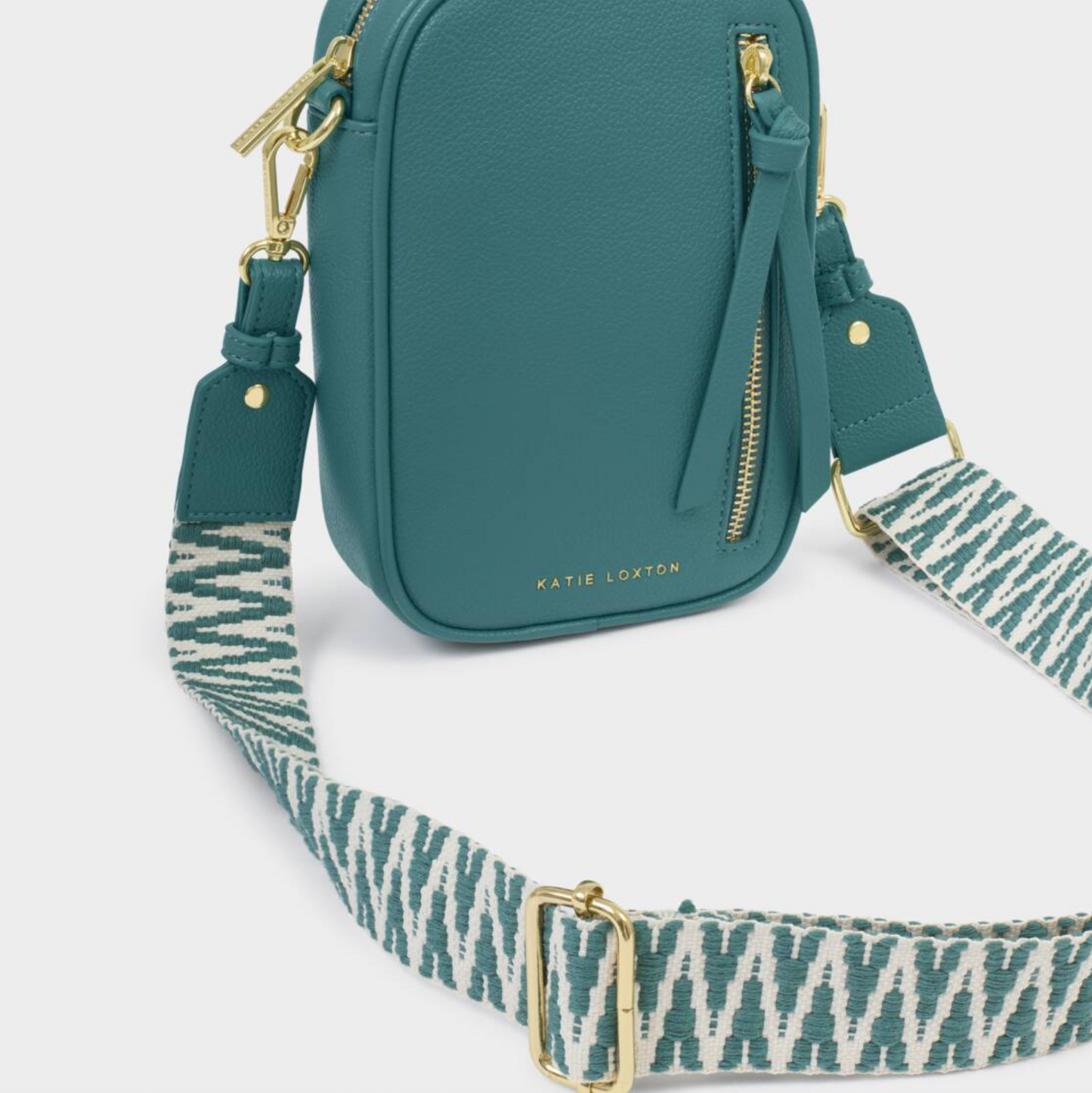 Hallie Small Crossbody-Teal