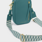 Hallie Small Crossbody-Teal