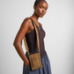 Avery Slim Quilted Suedette Crossbody Bag-Caramel