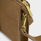 Avery Slim Quilted Suedette Crossbody Bag-Caramel